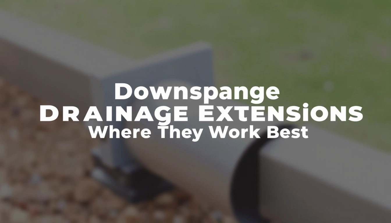 Downspout Drainage Extensions: Where They Work Best