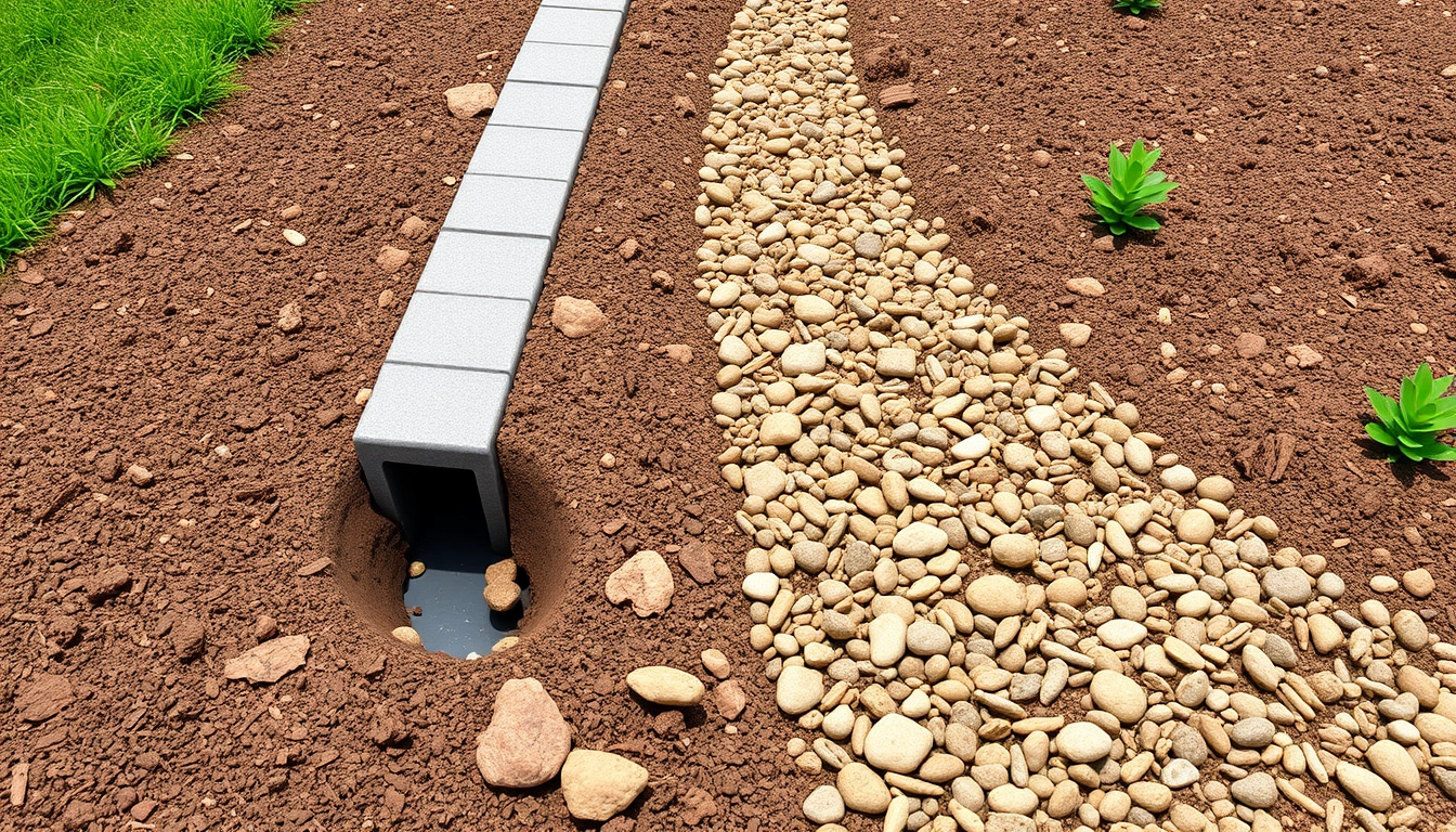 French Drain vs Dry Creek Bed for Yard Drainage French Drain vs Dry Creek Bed for Yard Drainage