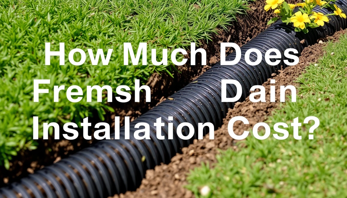 How Much Does French Drain Installation Cost in a Yard