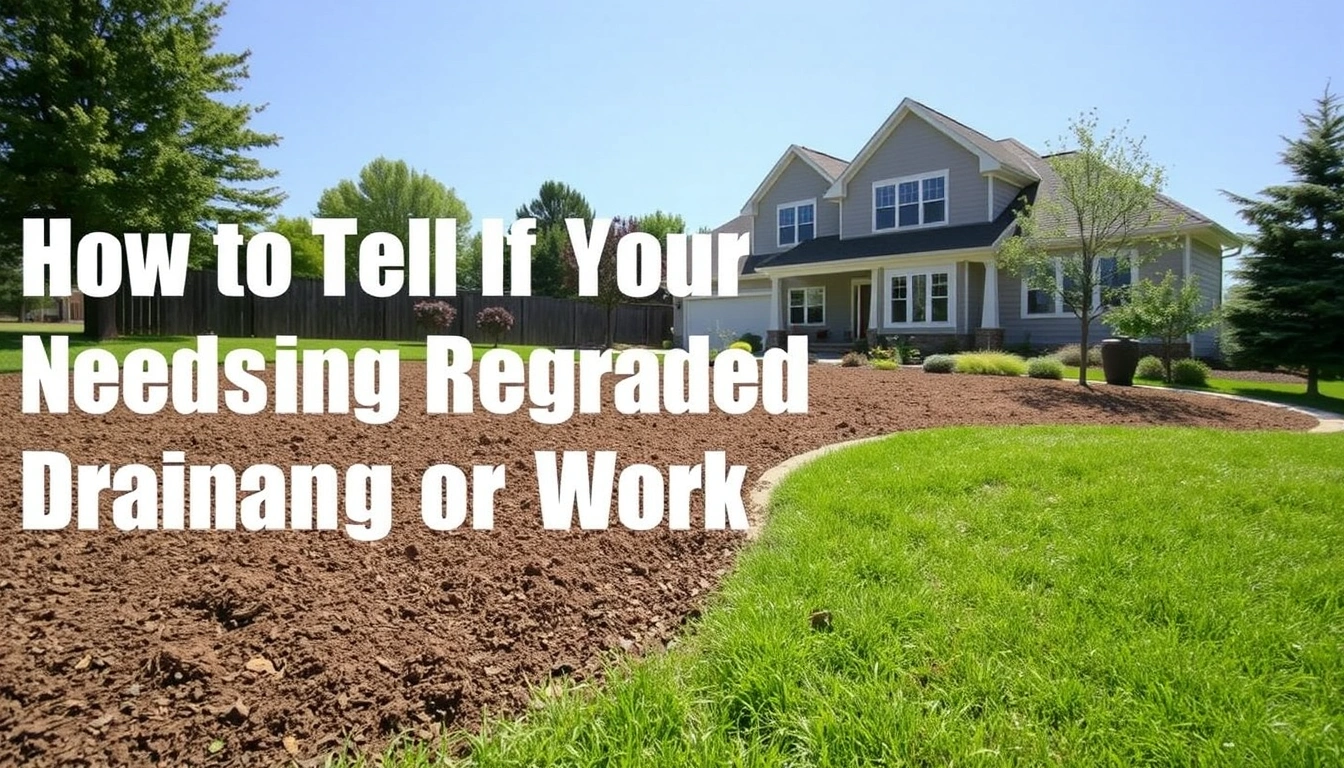 How to Tell If Your Yard Needs Regrading or Drainage Work