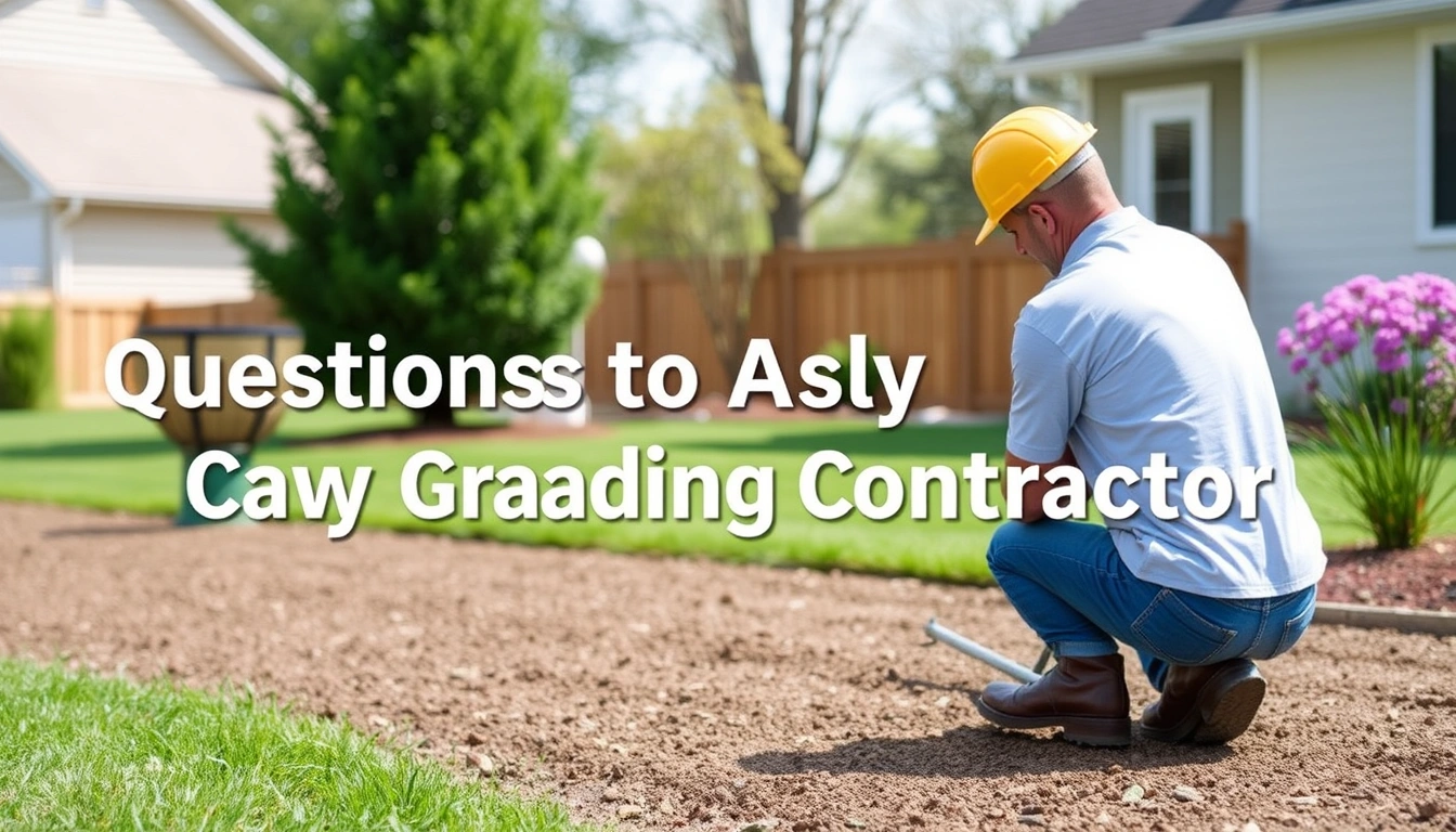 Questions to Ask a Yard Grading Contractor Before You Hire