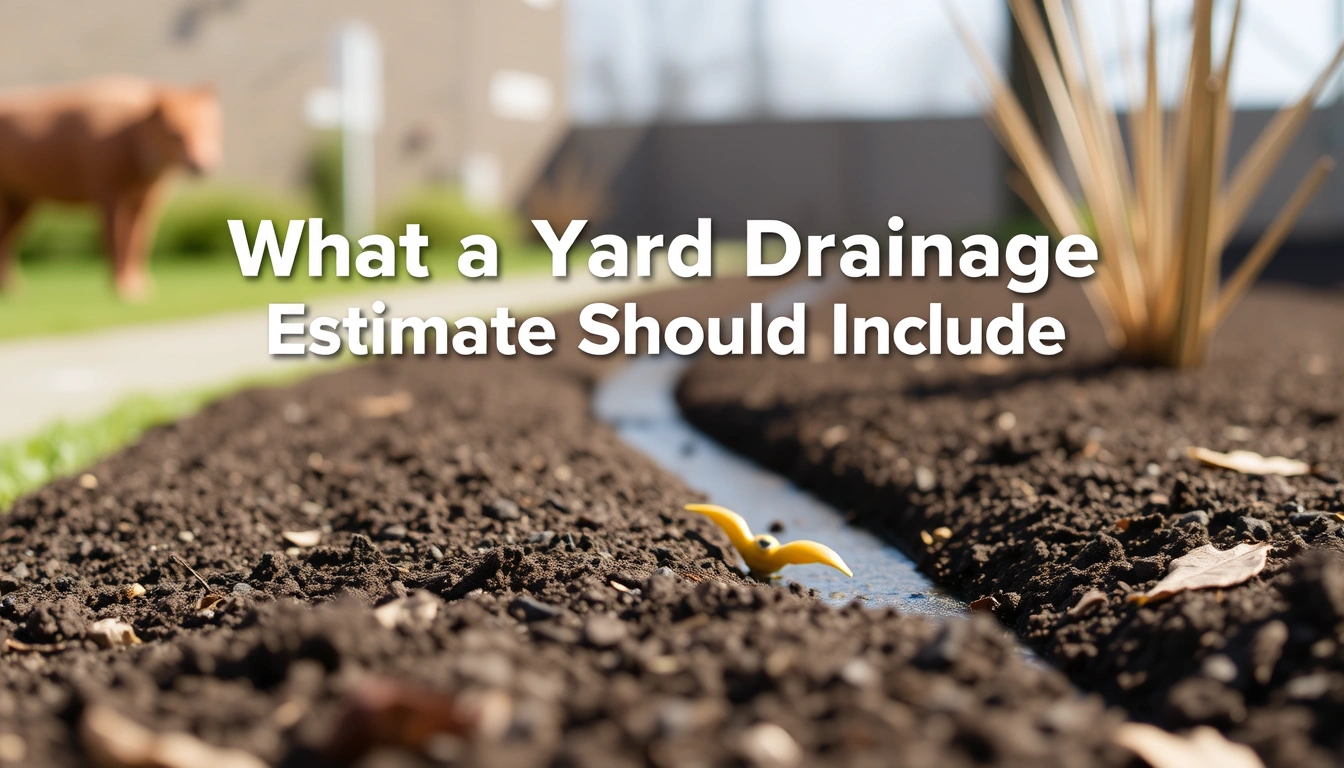 What a Yard Drainage Estimate Should Include