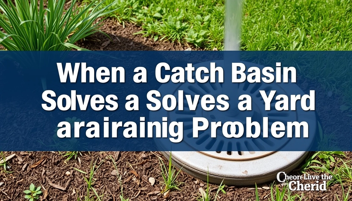 When a Catch Basin Solves a Yard Drainage Problem