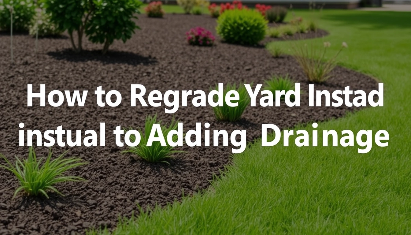 When to Regrade a Yard Instead of Adding More Drainage